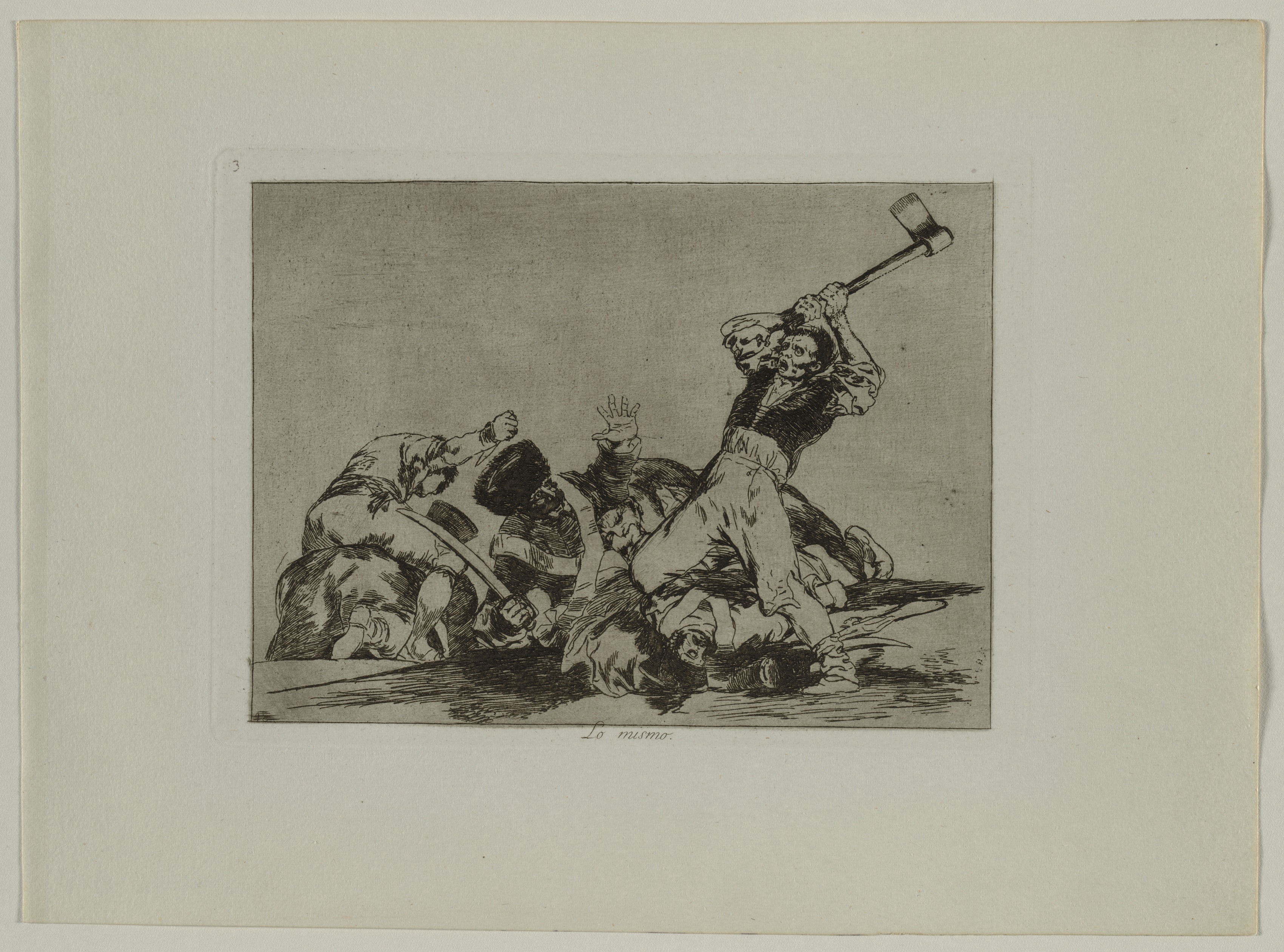 Francisco de Goya, Disasters of War: Pl., 3, The Same (Thing)
