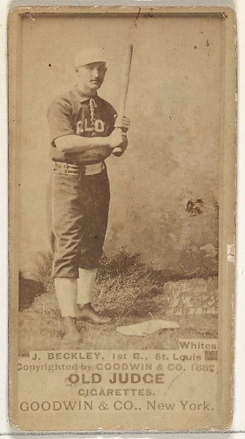 Goodwin & Company, Beckley, 1st Base, St. Louis Whites, from the Old Judge series (N172) for Old Judge Cigarettes