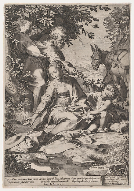 Cornelis Cort, The Rest on the Return from Egypt