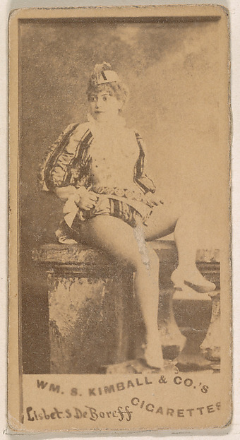 William S. Kimball & Company, Lisbets DeBoreff, from the Actresses series (N203) issued by Wm. S. Kimball & Co.