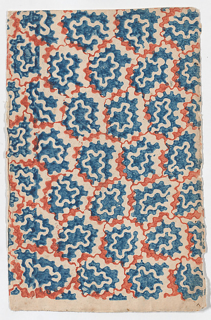 Anonymous, Sheet with an overall pattern of organic shapes