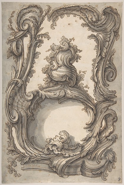 Pierre Edmé Babel, Study for a Cartouche