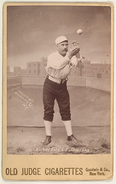 Goodwin & Company, Richardson, Left Field, Boston, from the series Old Judge Cigarettes