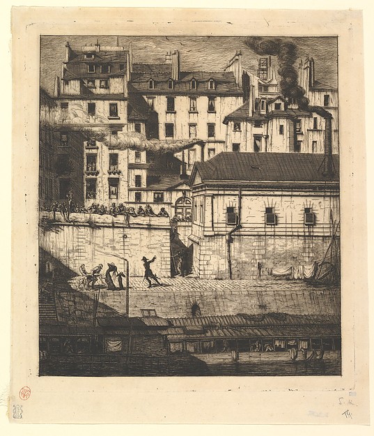 Charles Meryon, The Mortuary, Paris (La Morgue)