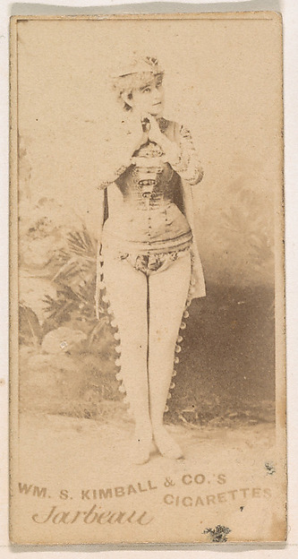 William S. Kimball & Company, Miss Jarbeau, from the Actresses series (N203) issued by Wm. S. Kimball & Co.