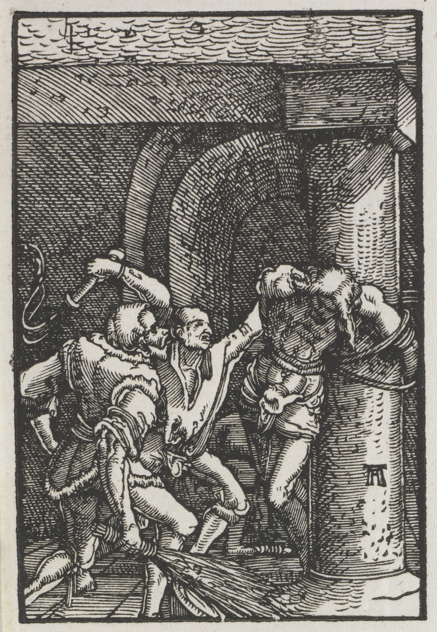 Albrecht Altdorfer, The Fall and Redemption of Man: Flagellation of Christ