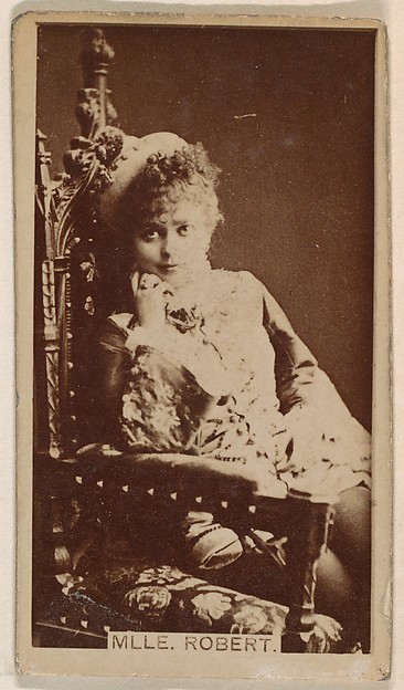 Kinney Brothers Tobacco Company, Mlle. Robert, from the Actresses series (N245) issued by Kinney Brothers to promote Sweet Caporal Cigarettes