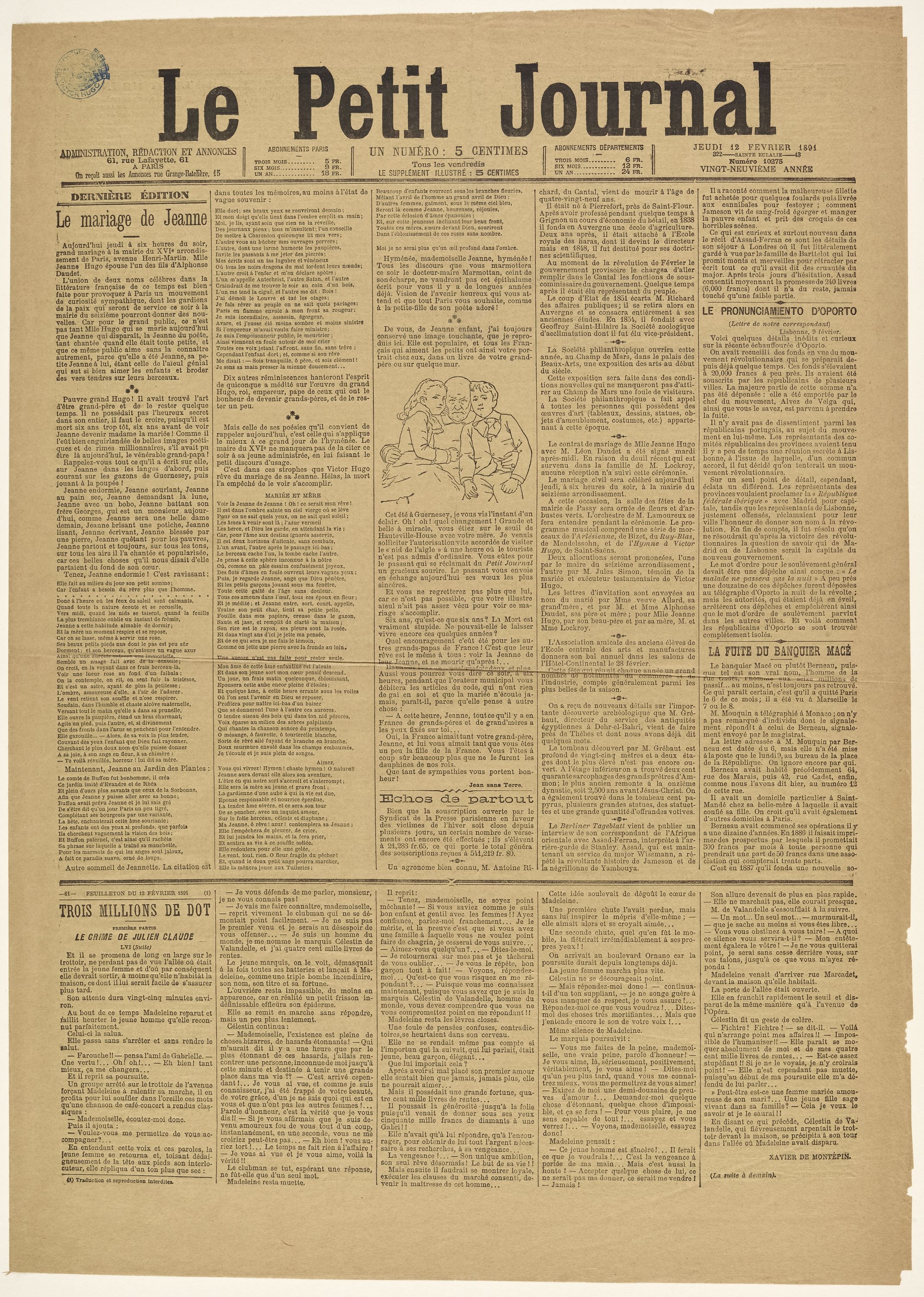 Anonyme, Le mariage de Jeanne
