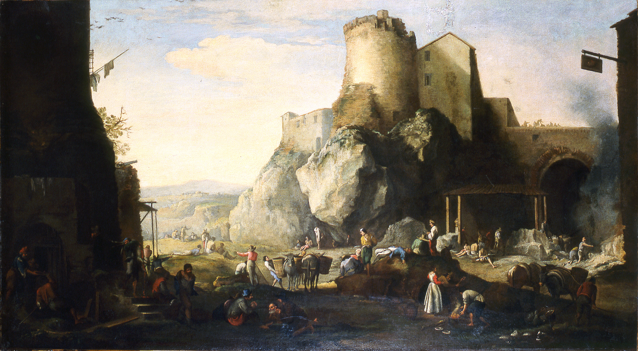 Abraham Begeyn, Landscape with fortress
