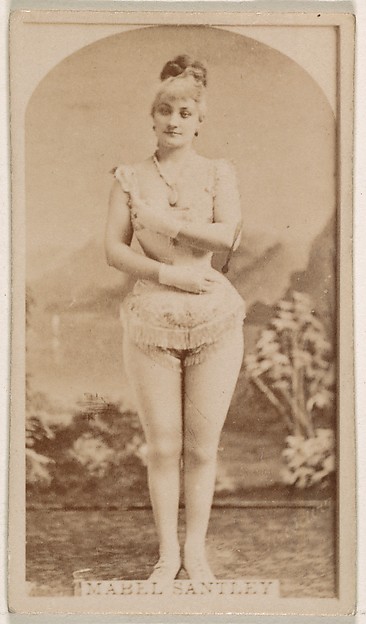 Kinney Brothers Tobacco Company, Mabel Santley, from the Actresses series (N245) issued by Kinney Brothers to promote Sweet Caporal Cigarettes