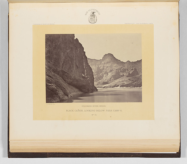 Timothy H. O'Sullivan, Black Cañon, Looking Below Near Camp 8