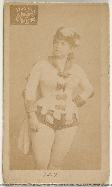 Allen & Ginter, Card 729, from the Actors and Actresses series (N45, Type 2) for Virginia Brights Cigarettes