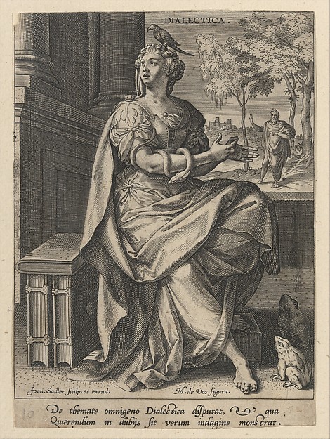 Johann Sadeler I, Dialectica, from "Seven Liberal Arts"