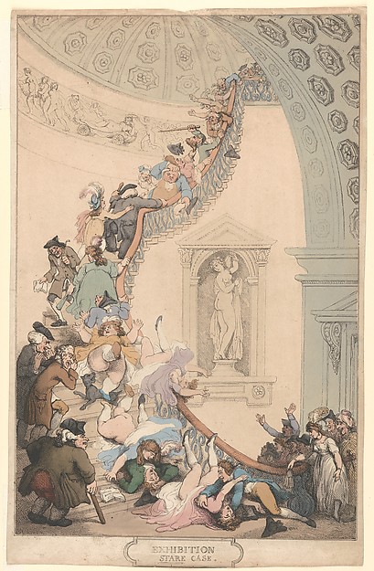 Thomas Rowlandson, The Exhibition "Stare-Case"