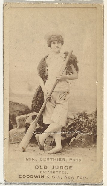 Goodwin & Company, Mlle. Berthier, Paris, from the Actors and Actresses series (N171) for Old Judge Cigarettes