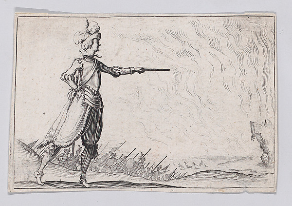 Anonymous, Reverse Copy of Le Commandant a Pied (The Commander on Foot), from "Les Caprices"