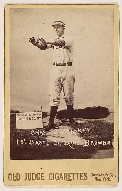 Goodwin & Company, Charles Comiskey, 1st Base, St. Louis Browns, from the series Old Judge Cigarettes