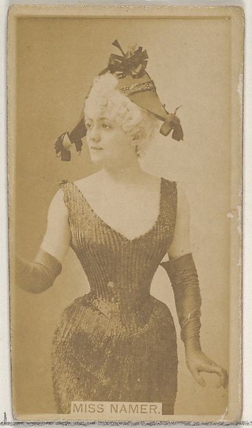 Allen & Ginter, Miss Namer, from the Actors and Actresses series (N45, Type 8) for Virginia Brights Cigarettes