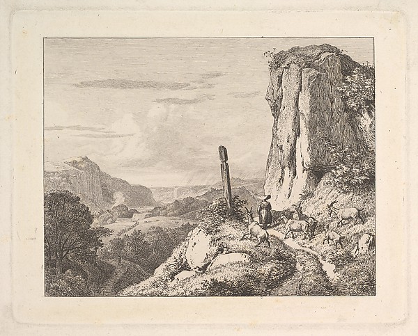Johann Christoph Erhard, Young Woman with Six Goats