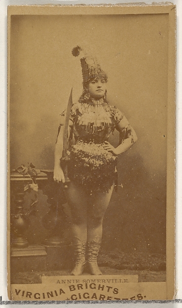 Allen & Ginter, Annie Somerville, from the Actors and Actresses series (N45, Type 1) for Virginia Brights Cigarettes