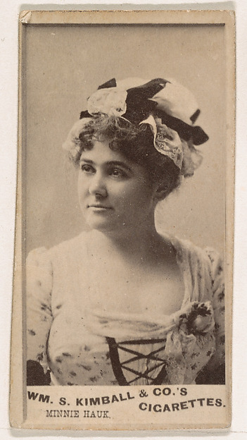 William S. Kimball & Company, Minnie Hauk, from the Actresses series (N203) issued by Wm. S. Kimball & Co.