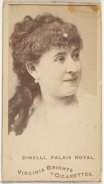 Allen & Ginter, Dinelli, Palais Royal, from the Actors and Actresses series (N45, Type 1) for Virginia Brights Cigarettes