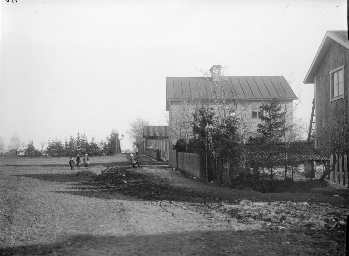 Alfred Dahlgren, Seminariegatan från Humlegatan, Luthagen, Uppsala 1908