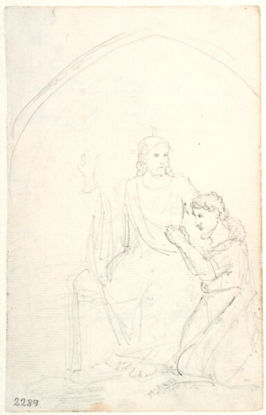 Dankvart Dreyer, Kristus og en knælende discipel