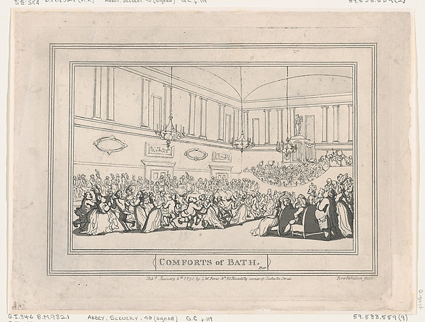 Thomas Rowlandson, Comforts of Bath, Plate 10