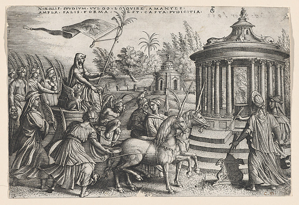 Georg Pencz, The Triumph of Chastity on Love, from the Triumphs of Petrarch