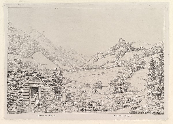 Johann Christoph Erhard, Farming scene, "Mittersill im Pinzgau"