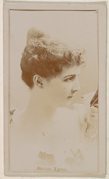 Kinney Brothers Tobacco Company, Bessie Tyree, from the Actresses series (N245) issued by Kinney Brothers to promote Sweet Caporal Cigarettes