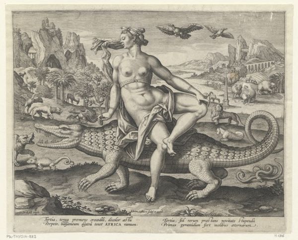 Collaert, Adriaen, (-1618), (printmaker), The four continents: Africa