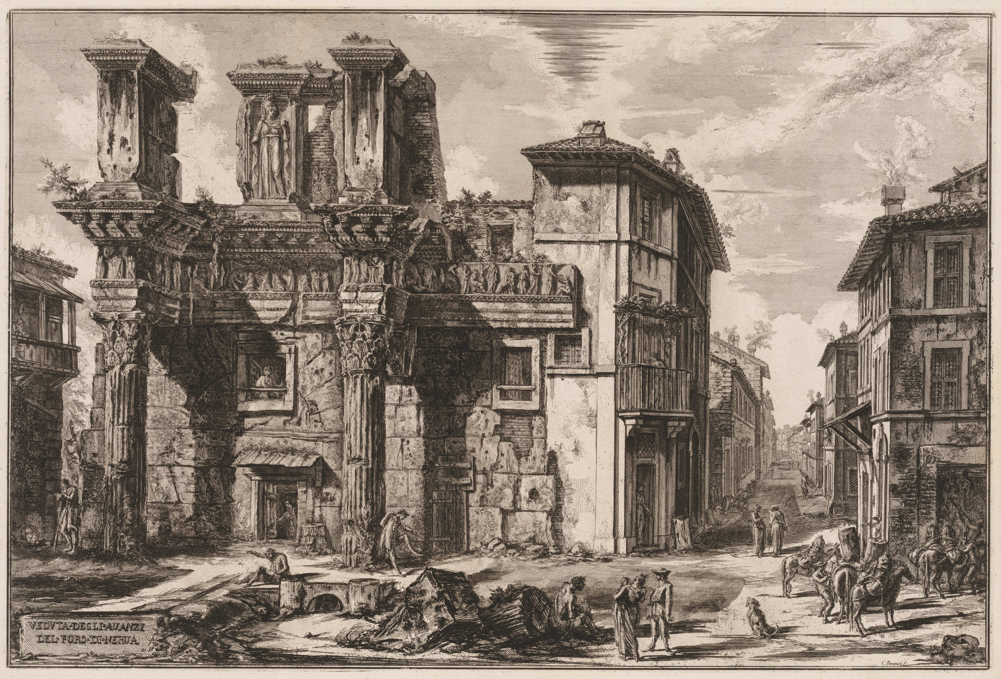 Giovanni Battista Piranesi, Views of Rome:  Forum of Nerva