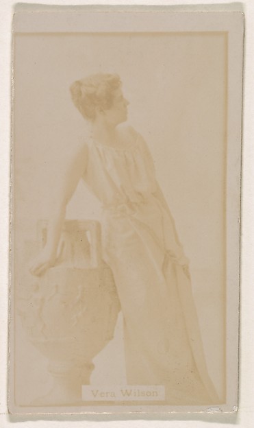 Kinney Brothers Tobacco Company, Vera Wilson, from the Actresses series (N245) issued by Kinney Brothers to promote Sweet Caporal Cigarettes