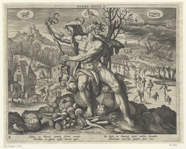 Collaert, Adriaen, (-1618), (printmaker), The four seasons: Winter