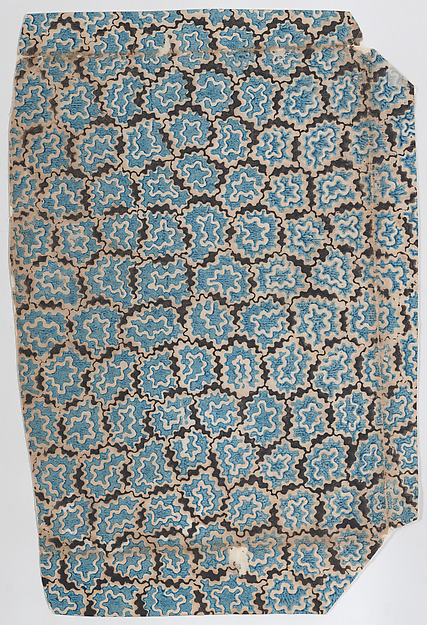 Anonymous, Sheet with an overall pattern of organic shapes