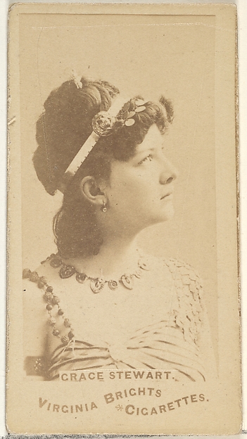 Allen & Ginter, Grace Stewart, from the Actors and Actresses series (N45, Type 1) for Virginia Brights Cigarettes