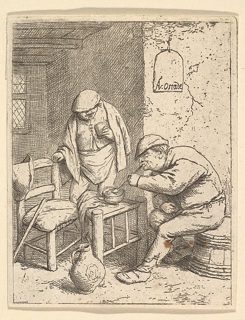 Adriaen van Ostade, The Smoker and the Drinker