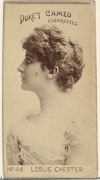 W. Duke, Sons & Co., Card Number 48, Leslie Chester, from the Actors and Actresses series (N145-4) issued by Duke Sons & Co. to promote Cameo Cigarettes