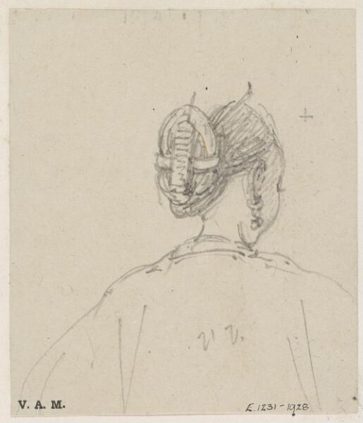 George Chinnery, The headdress of a Chinese woman