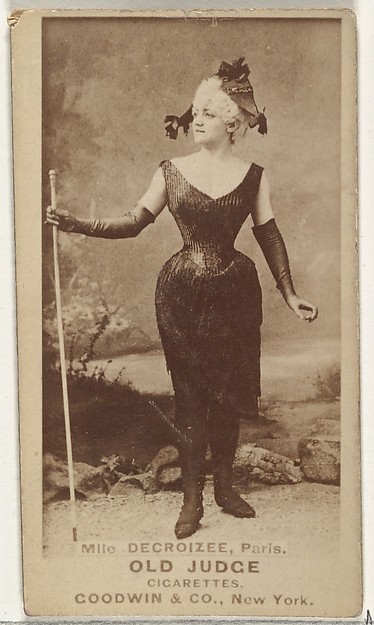 Goodwin & Company, Mlle. Decroizee, Paris, from the Actors and Actresses series (N171) for Old Judge Cigarettes
