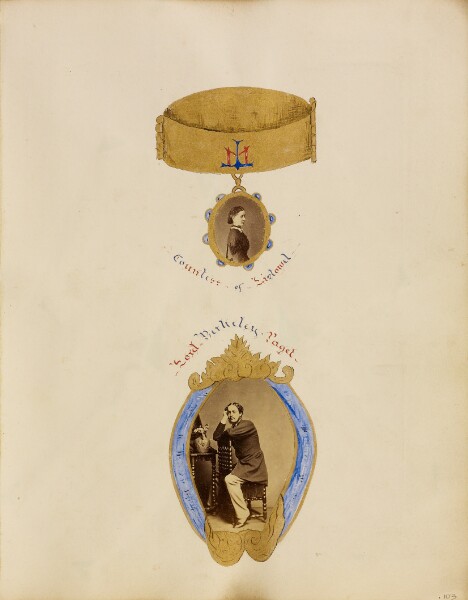 Unknown, [Photo collage with portraits of the Countess of Listowel and Lord Berkeley Paget]
