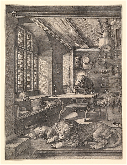 Albrecht Dürer, Saint Jerome in His Study