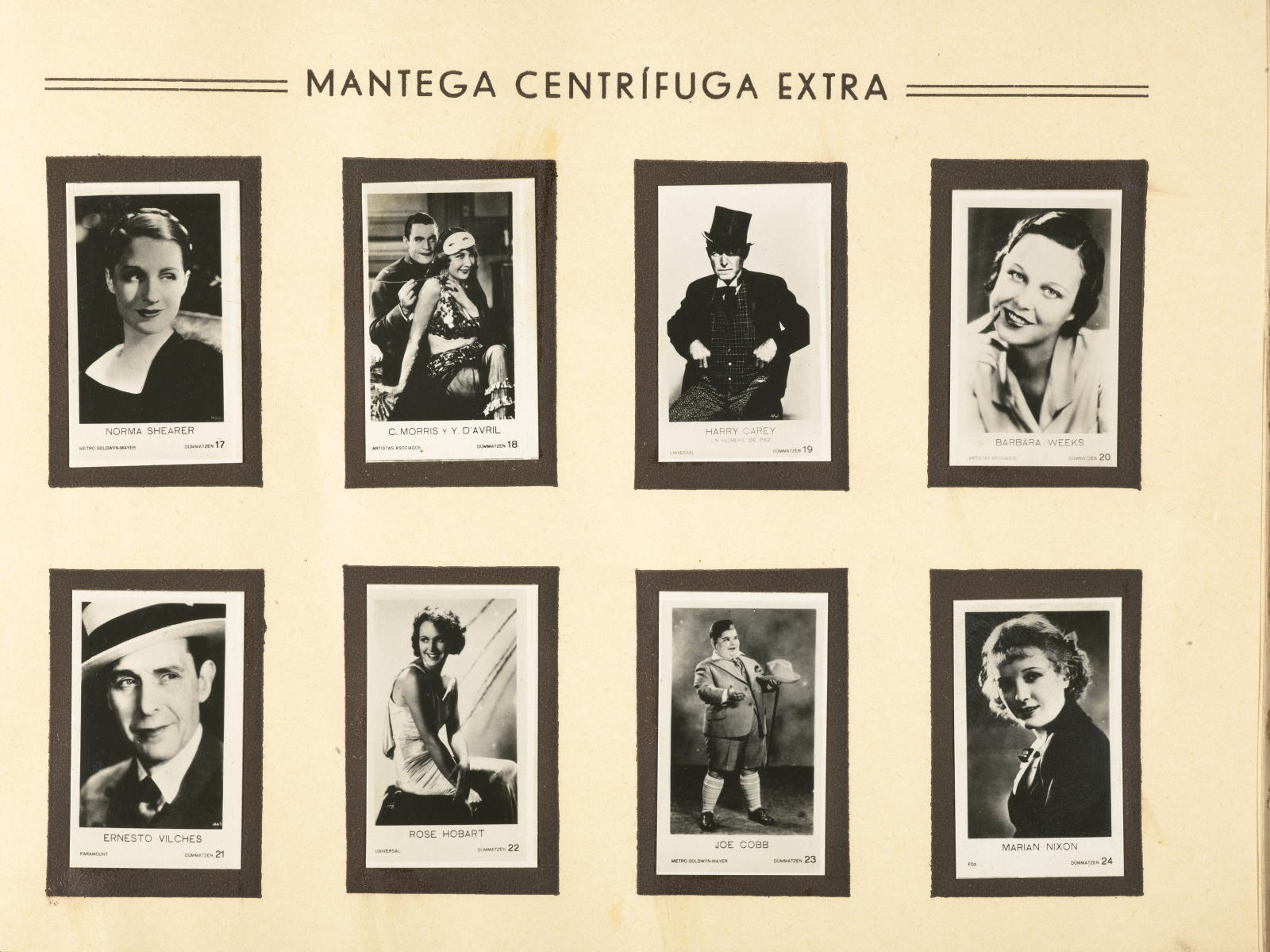 Desconegut, Film album, gift of the Colmado Mádico to its customers