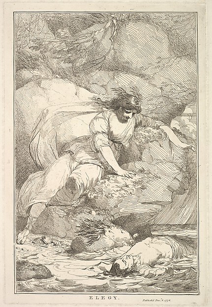 John Hamilton Mortimer, Elegy, from "Fifteen Etchings Dedicated to Sir Joshua Reynolds"