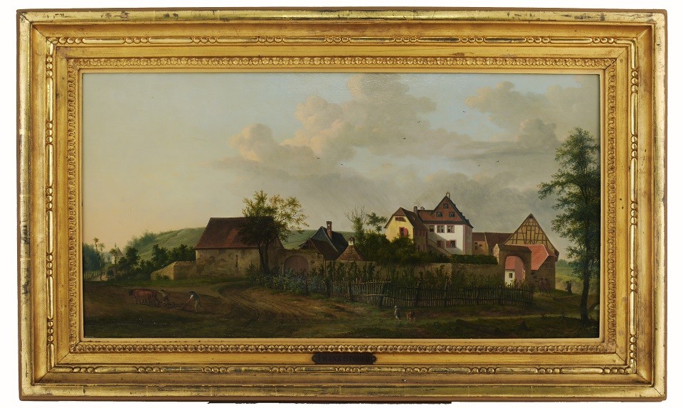 Franz Stöber, Landschaft mit Gutshof (Pendant zu HMP_1988_0143)