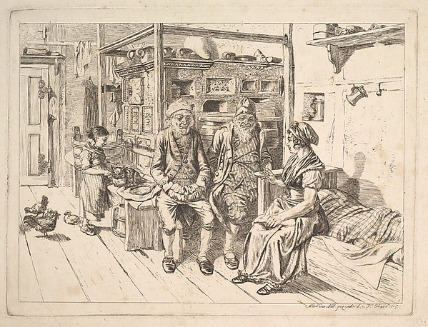 Johann Christoph Erhard, The Jewish Family Sitting Around the Stove