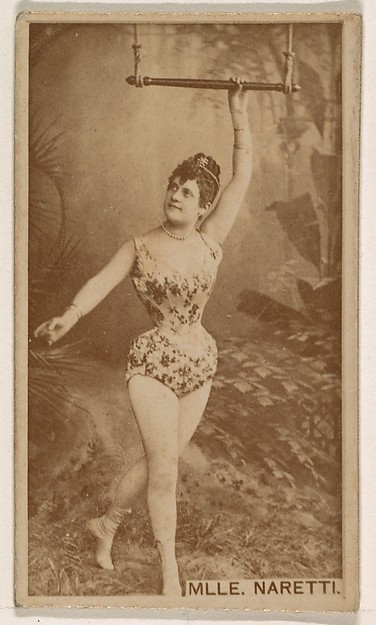 Kinney Brothers Tobacco Company, Mlle. Naretti, from the Actresses series (N245) issued by Kinney Brothers to promote Sweet Caporal Cigarettes