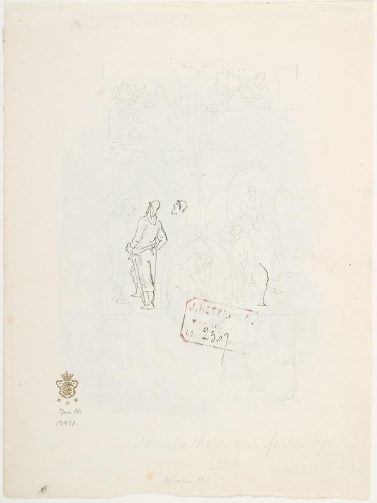 Lorenz Frølich, Figurskitser